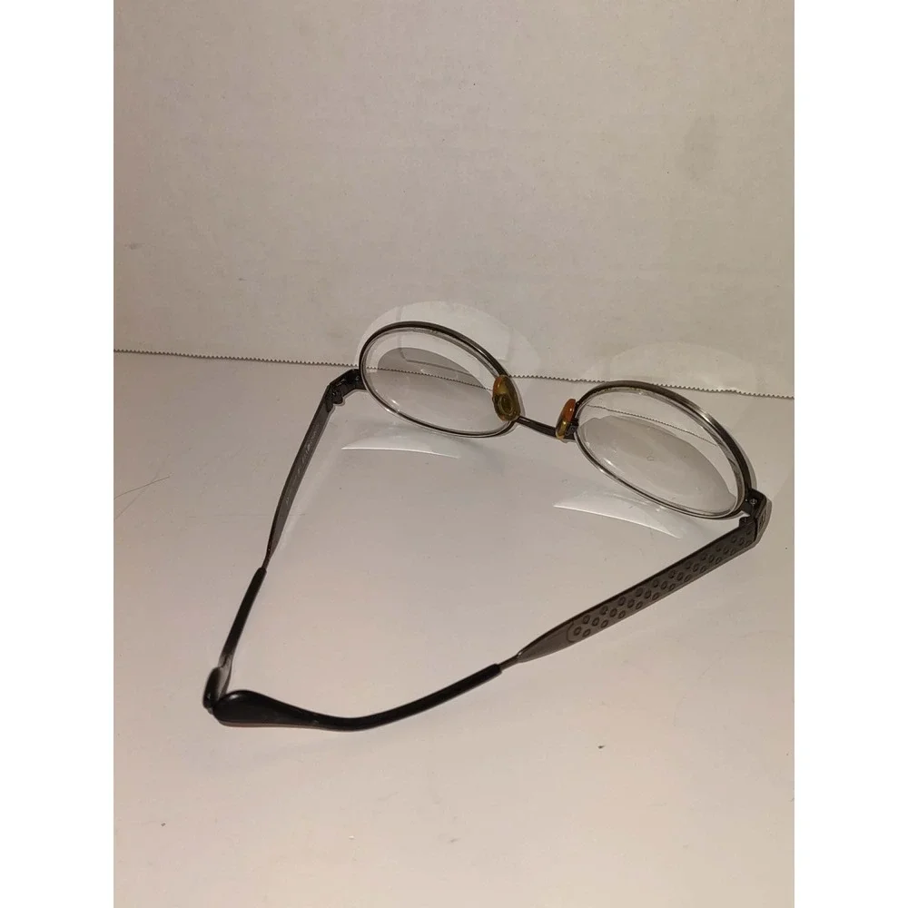 Vogue Florence VO 3133 S Glasses Oval Gunmetal Grey Metal Frames 90s Italy 52-20